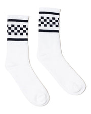 SOCCO - USA-Made Checkered Crew Socks* - Addict Apparel