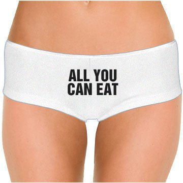 All You Can Eat (Design 2) Low Rise Cheeky Boyshorts* - Addict Apparel