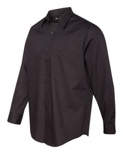 Van Heusen - Broadcloth Long Sleeve Shirt - Addict Apparel
