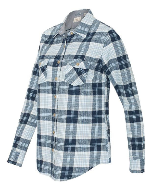 Weatherproof - Women's Vintage Brushed Flannel Long Sleeve Shirt - Addict Apparel
