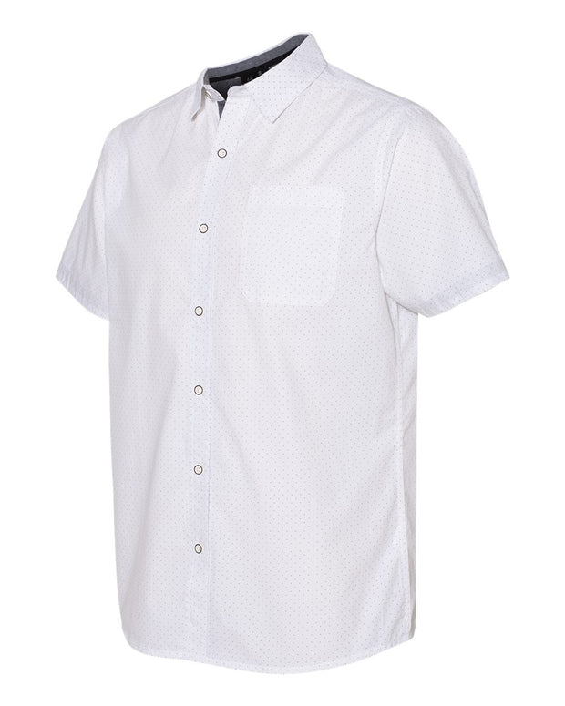 Burnside - Peached Printed Poplin Short Sleeve Shirt* - Addict Apparel