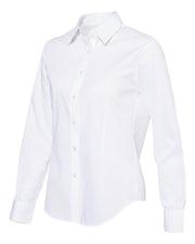 Van Heusen - Women's Cotton/Poly Solid Point Collar Shirt - Addict Apparel