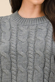 Crop Long Sleeve Casual Sweater* - Addict Apparel