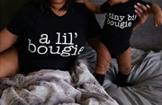 A Lil Bougie + A Tiny Bit Bougie T-Shirt Set* - Addict Apparel