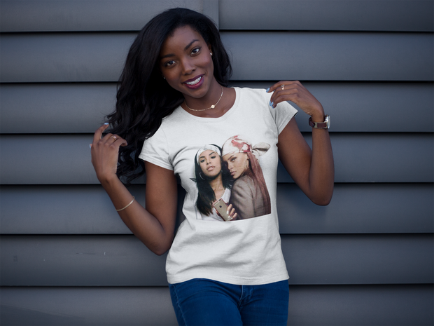 Aaliyah & Rihanna Selfie Picture T-Shirt* - Addict Apparel