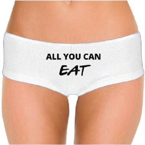 All You Can Eat (Design 1) Low Rise Cheeky Boyshorts* - Addict Apparel