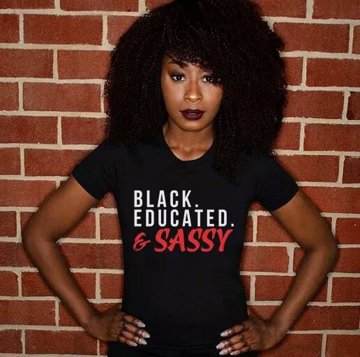 Black Educated & Sassy T-Shirt* - Addict Apparel