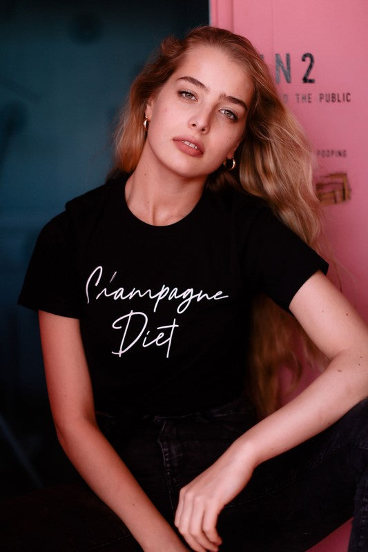 Champagne Diet T-Shirt* - Addict Apparel