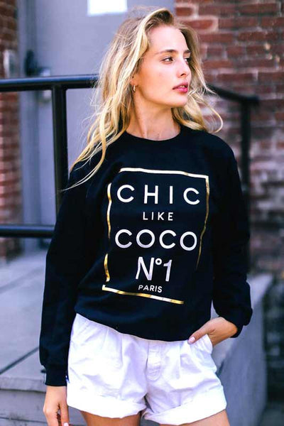 Chic Like CoCo No.1 Paris Sweatshirt* - Addict Apparel