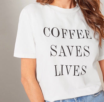 Coffee Saves Lives T-Shirt - Addict Apparel