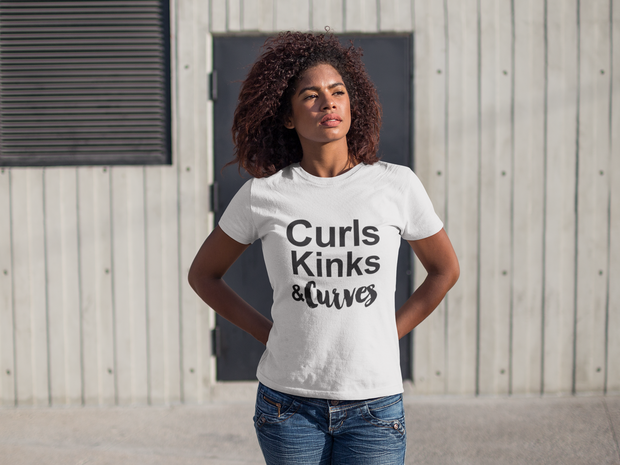 Curls Kinks & Curves T-Shirt - Addict Apparel