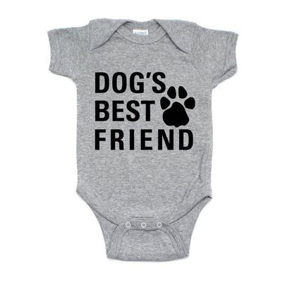 Dog's Best Friend Onesie / Baby Bodysuit - Addict Apparel