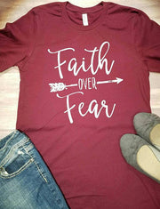 Faith Over Fear T-Shirt - Addict Apparel