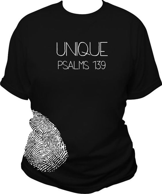 I Am Uniquely Made (Fingerprint) Psalms 139 - Addict Apparel