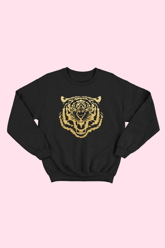 Foil Tiger Head Sweatshirt* - Addict Apparel
