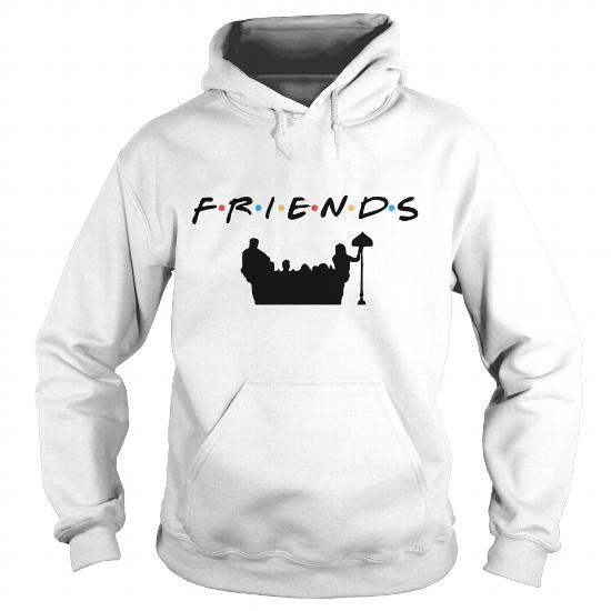 Friends Logo w/Cast & Couch Silhouette Hoodie* - Addict Apparel