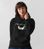 Friends Logo w/Cast & Couch Silhouette Hoodie* - Addict Apparel