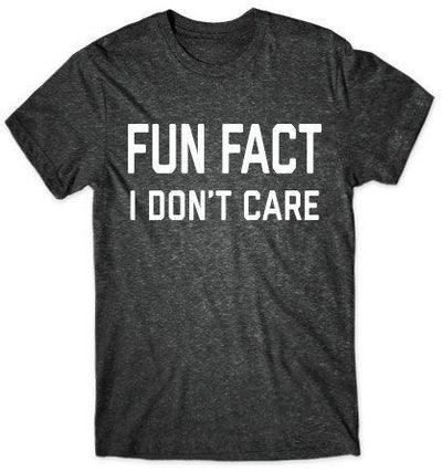 Fun Fact I Don't Care T-Shirt - Addict Apparel