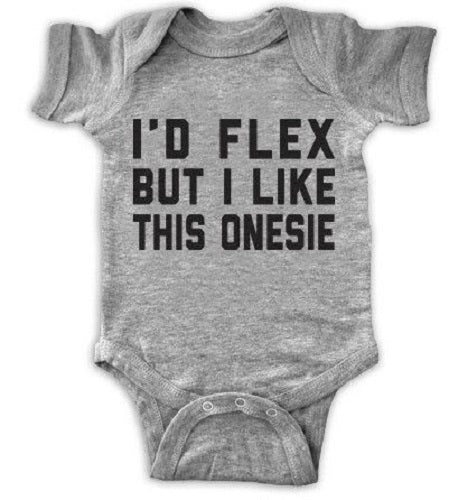 I'd Flex But I Like This Onesie / Bodysuit - Addict Apparel