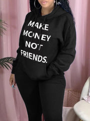Make Money Not Friends Hoodie* - Addict Apparel