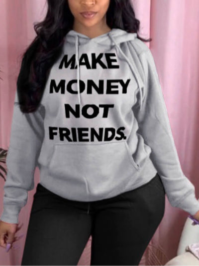 Make Money Not Friends Hoodie* - Addict Apparel