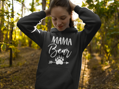 Mama Bear w/Paw Print + Arrow Sweatshirt / Hoodie - Addict Apparel