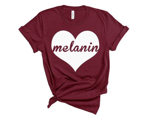 Melanin Heart T-Shirt - Addict Apparel
