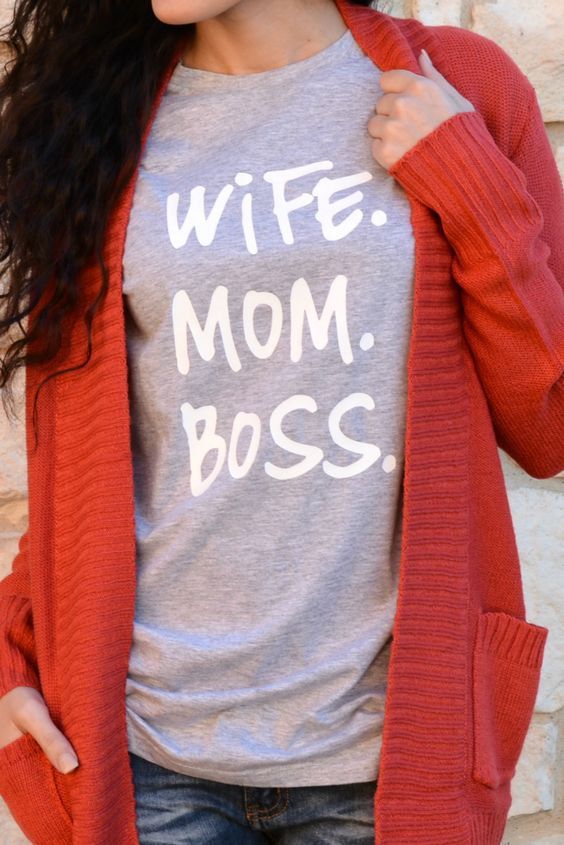 Mom Wife Boss T-Shirt - Addict Apparel