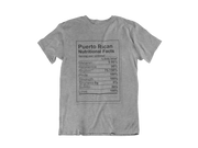 Puerto Rican Nutritional Facts T-Shirt - Addict Apparel