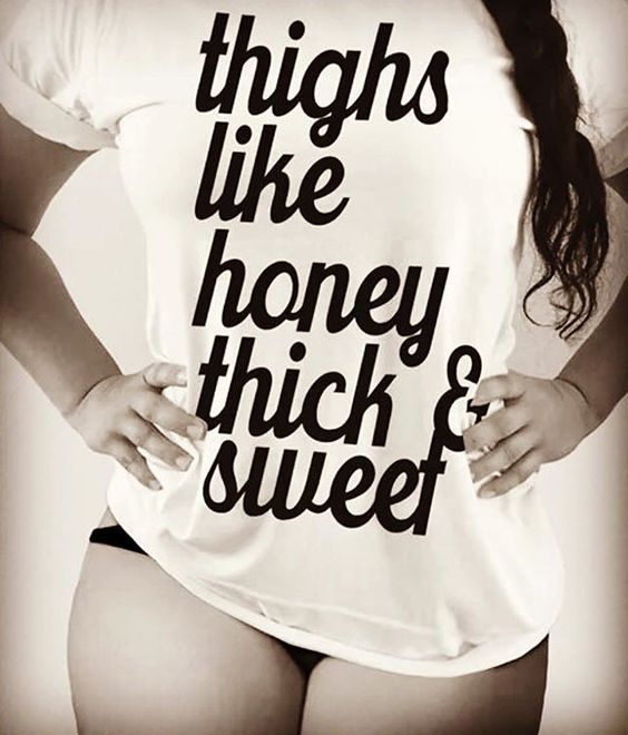 Thighs Like Honey Thick & Sweet T-Shirt - Addict Apparel