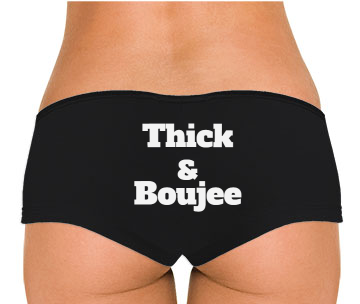 Thick & Boujee Low Rise Cheeky Boyshorts - Addict Apparel