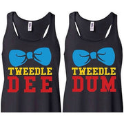 Tweedle Dee & Tweedle Dum Racerback Tank Tops* - Addict Apparel