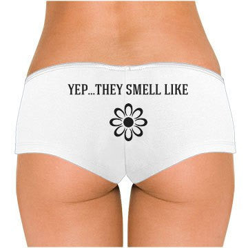Yes They Smell Like Daisies Low Rise Cheeky Boyshorts - Addict Apparel
