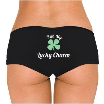 Rub My Lucky Charm Boyshorts - Addict Apparel