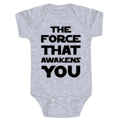 The Force That Awakes You Baby Onesie - Addict Apparel