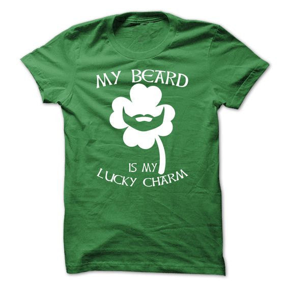 My Beard Is My Lucky Charm T-Shirt - Addict Apparel
