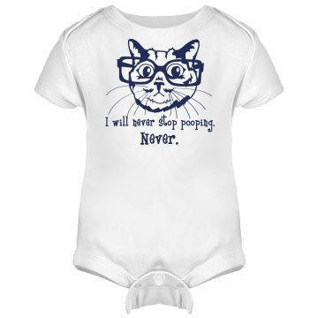 I Will Never Stop Pooping, NEVER Onesie / Infant Tee / Toddler Tee / Kids T-Shirt - Addict Apparel