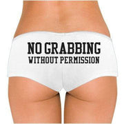 No Grabbing Without Permission Low Rise Cheeky Boyshorts - Addict Apparel