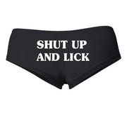 Shut Up And Lick Low Rise Cheeky Boyshorts - Addict Apparel