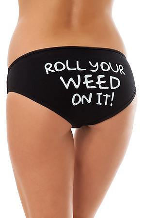 Roll Your Weed On It Low Rise Cheeky Boyshorts - Addict Apparel