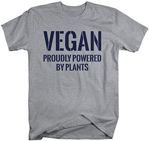 Vegan Proudly Powered By Plants T-Shirt - Addict Apparel